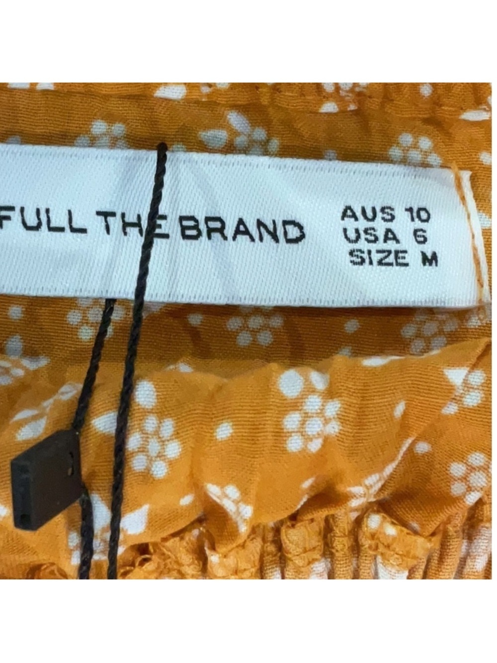 Faithfull The Brand Praia Mini Dress Ermita Floral Yellow Milkmaid Dress 6 NWT - Picture 9 of 10
